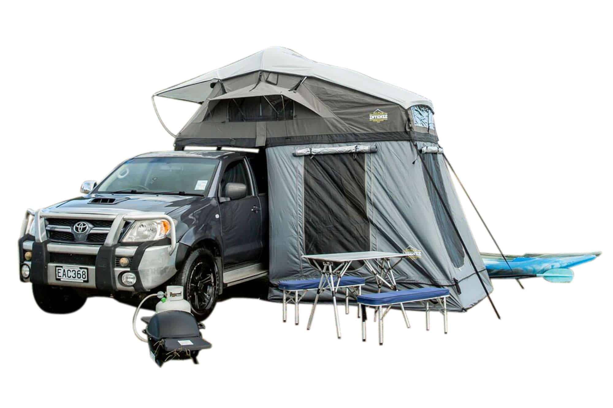 Luxmore Family Roof Top Tent & Lower Annex - Grey w/Grey Fly - 2022