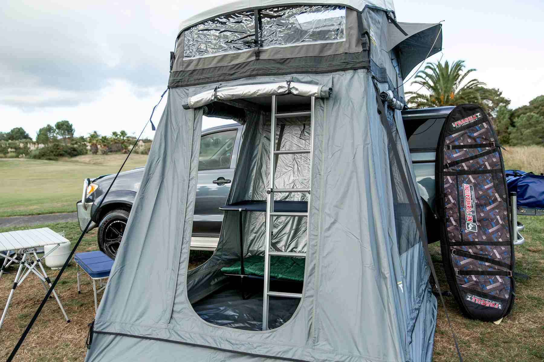 Luxmore Family Roof Top Tent & Lower Annex - Grey w/Grey Fly - 2022 view 2