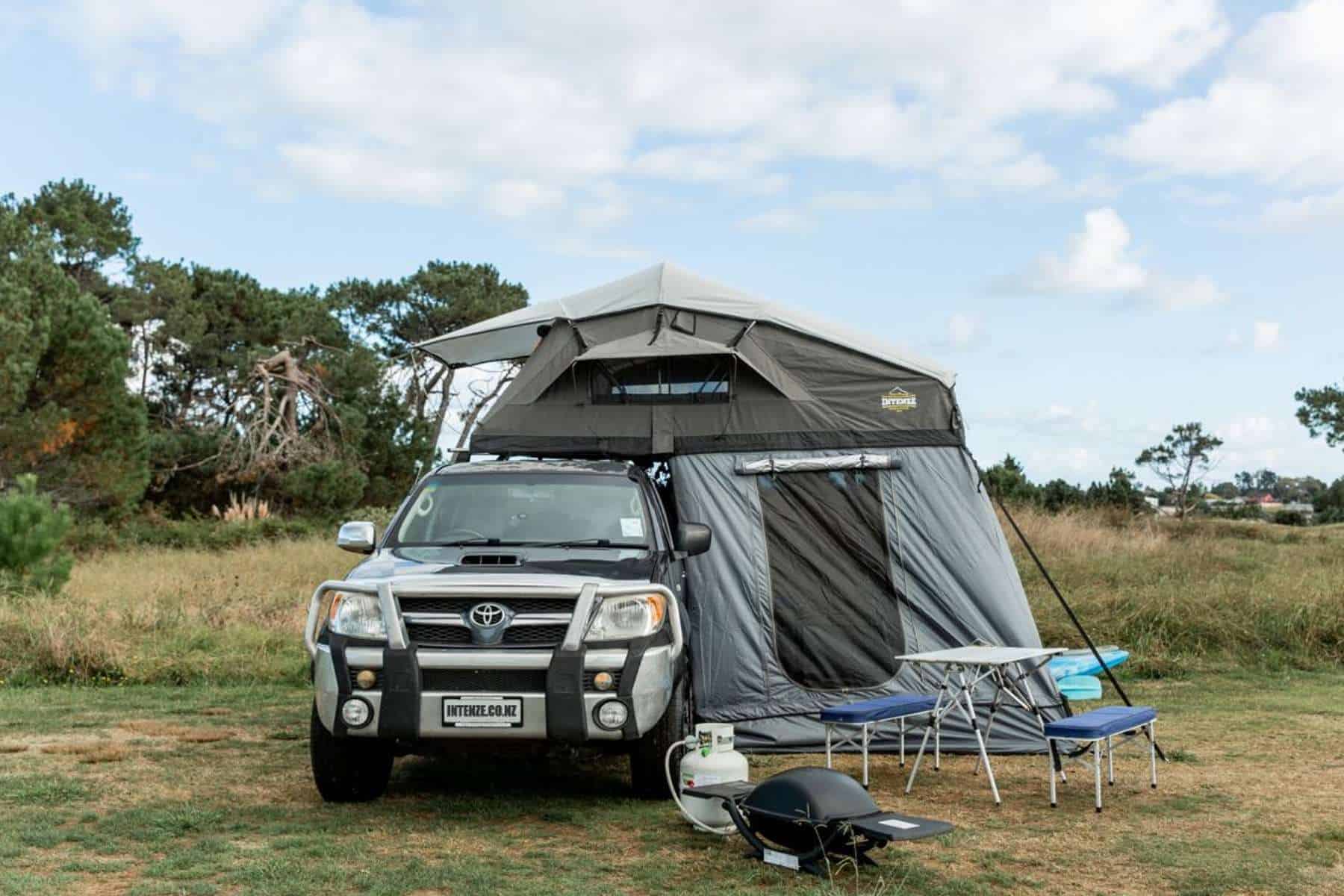 Luxmore Family Roof Top Tent & Lower Annex - Grey w/Grey Fly - 2022 view 4