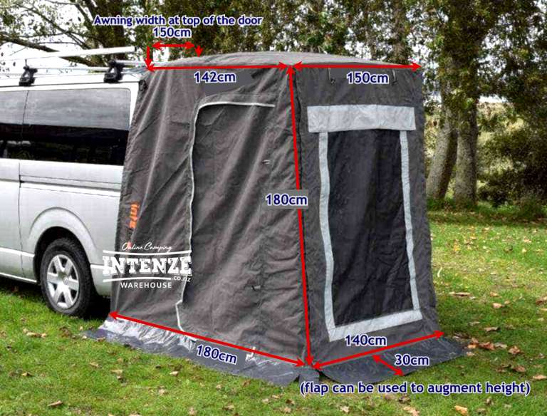 intenze throwover rear van awning - mark II